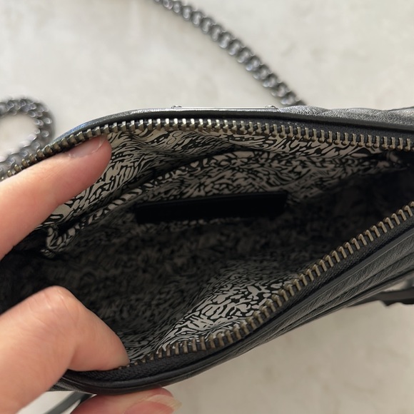 Rebecca Minkoff Quilted Mini MAC Crossbody Bag Black - Picture 9 of 13